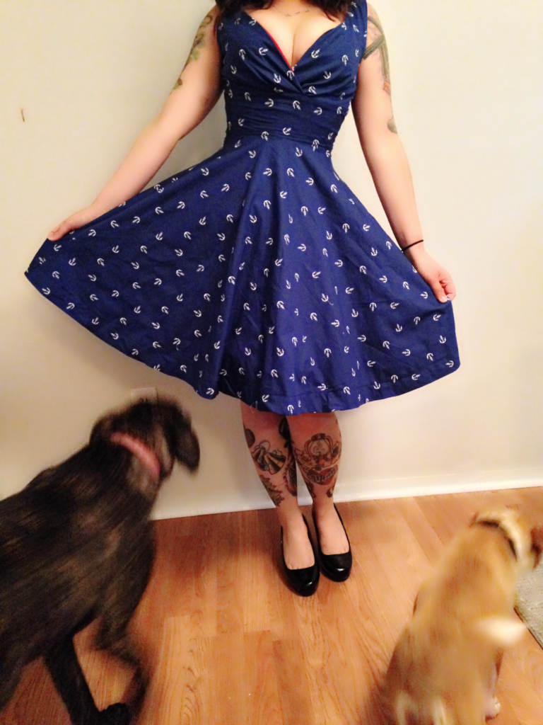 The Six Hour Dress (Gertie surplice bodice & 3/4 circle skirt) Sewn